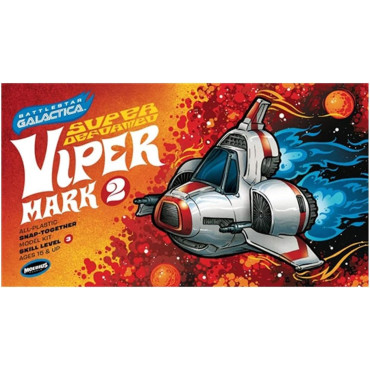 KIT PARA MONTAR MOEBIUS MODELS SNAP KIT BATTLESTAR GALACTICA SUPER DEFORMED VIPER MARK 2 MOE 944